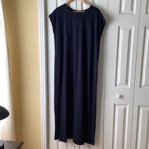 J. Jill Tall Large Navy Wearever Sleeveless Dress